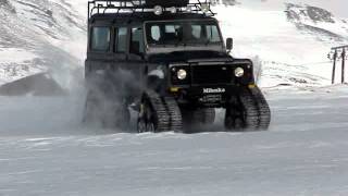 Land Rover Defender con Orugas para Nieve 2° Parte [upl. by Atilrep]