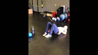 Thoracolumbar fascia release with glute amp lat activations [upl. by Arytal]