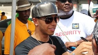 2014 Top Gear Festival LIVE in Barbados Lewis Hamilton Clarkson F1 [upl. by Annert]