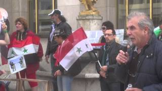 Manifestation ProSyrienne Trocadéro ParisFrance  13 septembre 2015 [upl. by Murtha]