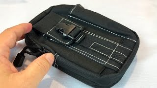 Compact Tactical Molle EDC Waist Pack Belt Pouch Review [upl. by Aniv]