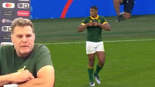 The referee was like are you sure Damian Willemse relives scrum call off mark [upl. by Ainessey]