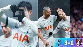 Tottenham vs Bournemouth 31 EPL highlights 2023  Son goal vs Bournemouth  Richarlison goal [upl. by Vanthe408]