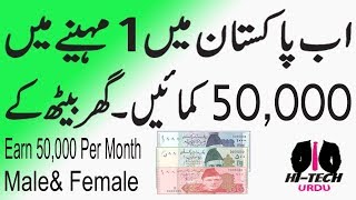 How To Earn 50000 Per Month In Pakistanwithout any investment UrduHindi [upl. by Clite561]