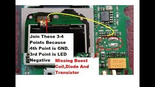 Nokia C200C101 Display Light Solution Without IC TransistorBoost Coil And DiodePART 2 [upl. by Broek]