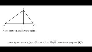 In the figure shown AD1213 and AB11√1303 What is the length of DC [upl. by Ailehs688]