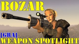 Fallout New Vegas Weapon Spotlights Bozar GRA [upl. by Eanyl]