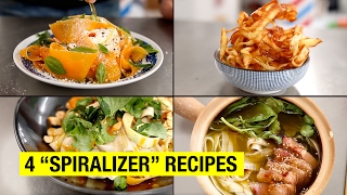 4 Healthy amp Lazy Spiralizer Recipes You Can Finally Make [upl. by Reizarf]