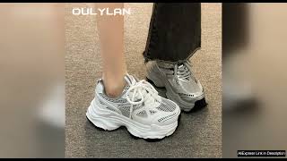 2024 Womens Chunky Sneakers Ladies Classic Luxary Thick Sole Shoes Female Sports Review [upl. by Calvo]