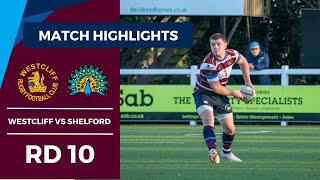 RD10 HIGHLIGHTS Westcliff vs Shelford Mens 1st XV [upl. by Oetomit]