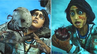 Clem Chops Sarita Arm vs Kills the Walker All Choices The Walking Dead [upl. by Salocin]