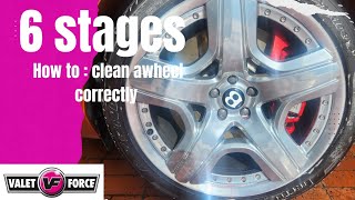 How to clean an alloy wheel step by step tutorial 😎 [upl. by Maisie]