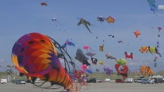 Thousands of kites fill the sky for annual festival [upl. by Esinej]