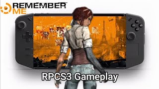 Remember Me Legion Go Gameplay  RPCS3 Emulator [upl. by Naahs]