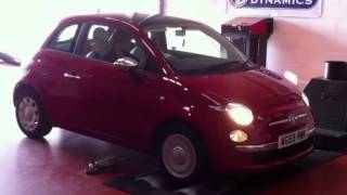 Benefits of DPF Removal  Fiat 500 JTD Remap Dyno Video [upl. by Gower327]