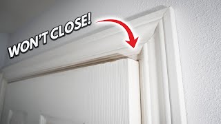 How To Fix A Sagging And Rubbing Door That Wont Close 5 Tips amp Tricks That Works DIY Tutorial [upl. by Nij]