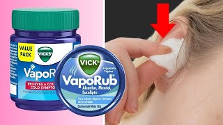 TOP 15 Surprising VICKS VAPORUB Uses You Must Know [upl. by Apul753]