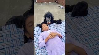 Karishma ke pass Gorilla a Gaya 🦍😱 wait for end short funny ￼ [upl. by Araj]