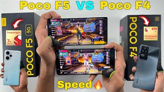 Poco F5 5G VS Poco F4 5G Speed Test And All Features Comparison [upl. by Inirt901]