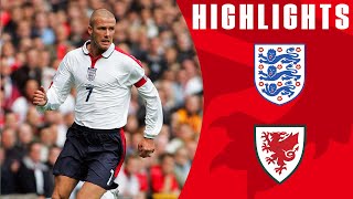 Beckhams Long Range Beauty Guides England to Victory  England 20 Wales  From The Archive [upl. by Sundstrom526]