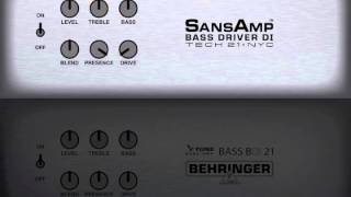 SansAmp Bass Driver DI vs Behringer Vtone BDI 21 [upl. by Greenburg330]