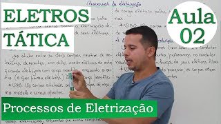 Eletrostática Processos de Eletrização  Aula 02 [upl. by Crelin]