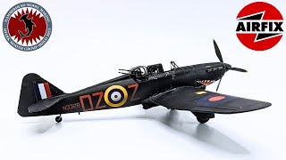 Airfix 172 Boulton Paul Defiant Full Build Shark Mouth Group Build [upl. by Behah]