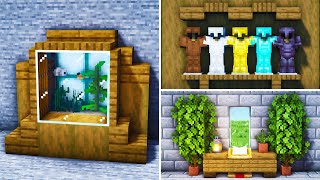 Minecraft  100 Interior Decoration Ideas and Designs Inspiration amp Tips World Download [upl. by Hctub778]