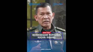 HEBOH❗ James Pakai Seragam Kopassus TNI AD di Persidangan Sipil [upl. by Anassor109]