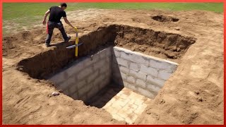 Man Builds Hidden Underground BUNKER in his Backyard  DIY Basement by AleksandrKvasha [upl. by Sutsugua645]