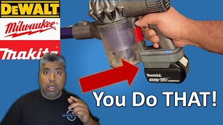 Ultimate Dyson Vacuum Upgrade Uses Milwaukee Makita Dewalt [upl. by Herrington]