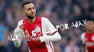 Hakim Ziyech all 48 Goals for Ajax [upl. by Amatruda]