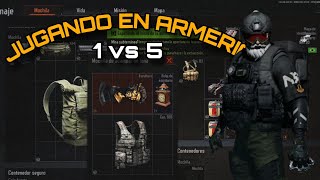 ENTRO ARMERIA SOLO VS ESCUADRA🟥💀 [upl. by Shadow166]