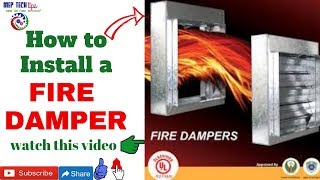 Fire Damper Installation  How To Install a Fire Damper  Fire Damper  HVAC System By MEP Tech Tips [upl. by Bridwell651]