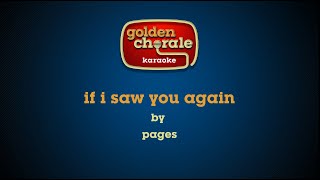 pages  if i saw you again karaoke [upl. by Krasnoff]