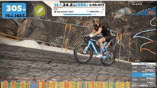 Alpe Du Zwift Pierwsze wrażenia z godzinnego podjazdu 1000 m [upl. by Hobard327]