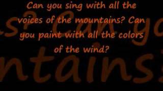 Ashanti The colors of the wind with lyrics [upl. by Axela]