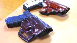 Custom Leather Holster Making  Saddle Style  Pancake Style  How Its Made [upl. by Vanden]