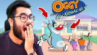 😂 OGGY AND THE COCKROACHES 3D GAME 😂  HiteshKS [upl. by Attekahs]