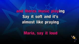 Maria  West Side Story KARAOKE [upl. by Suzzy]