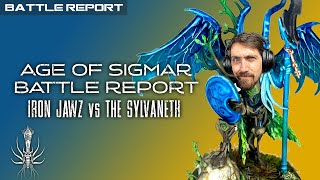 Age of Sigmar  Battle Report  Sylvaneth vs Orruk IronJawz  Skaredcast [upl. by Destinee]