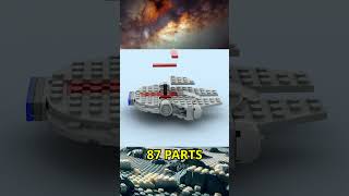 Millennium Falcon Lego Build In Different Scales shorts lego starwars [upl. by Rudiger]