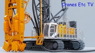 BYMO Bauer MC 96 Crane  BC 35 Trench Cutter by Cranes Etc TV [upl. by Ayanaj]