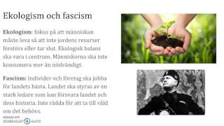 Ideologier del II Feminism nationalism ekologism fascism [upl. by Arimak314]