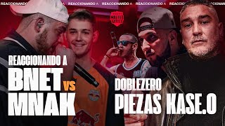 PIEZAS KASEO y DOBLEZERO REACCIONAN a BNET vs MNAK y hablan sobre FREESTYLE  FMSESPAÑA [upl. by Ereveniug]