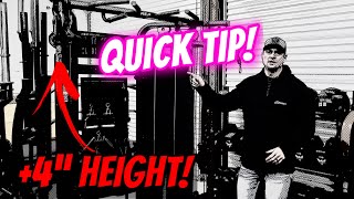 REP FITNESS FT5000 HACK Add 4quot in Height with this easy tip [upl. by Brigit710]