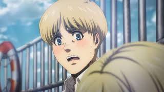 Annie And Armin flirting  Armin and Annie talk  full scene  aot s4 part 3 annie loves armin [upl. by Maurita]