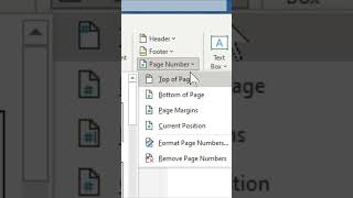 How to INSERT Page Numbers in Microsoft Word [upl. by Petes]