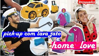 BRINQUEDOS PICKUP CLAVA JATO amp ASPIRADOR HOME LOVE [upl. by Itteb]