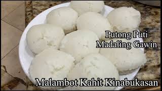 Putong bigas using rice flour Malambot kahit 2 days na Lasang Puto sa Probinsya [upl. by Dhu575]